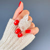 Druzy crystal quartz cluster cuff ring