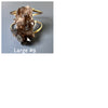 Smoky quartz cluster cuff bracelet