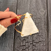 White quartz triangle cuff bracelet