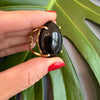 Black onyx marquise ring