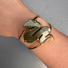 Mookaite snake cuff bracelet