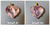 Amethyst faceted heart pendant