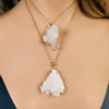 Crystal cluster pendant new