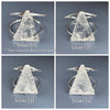 Crystal triangle cuff bracelet