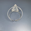 Crystal triangle cuff bracelet