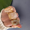 Chunky freeform faceted geode ring