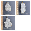 Extra-large crystal cluster pendant
