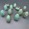 Amazonite marquise cabochon ring