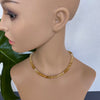 Shaded citrine heishi knotted necklace