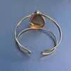Mookaite teardrop cuff bracelet