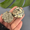 Cocktail large pyrite disk ring