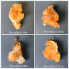 Tangerine quartz druzy cluster necklace