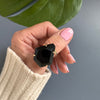 Freeform faceted black onyx ring