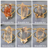 Chunky freeform faceted garden quartz statement cuff bracelet