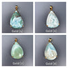 Larimar pear-shaped pendant