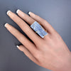 Blue kyanite ring