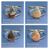 Mookaite teardrop cuff bracelet