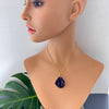 Druzy amethyst pendant