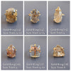 Small mixed-shape garden quartz ring