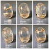 Oval crystal cabochon ring