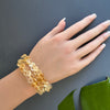 Shaded citrine onion drops bracelet