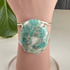 Amazonite oval cuff bracelet