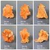Tangerine crystal cluster statement ring