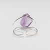 Amethyst freeform faceted cuff bracelet