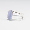 Blue lace agate cuff bracelet