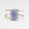 Blue lace agate cuff bracelet