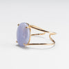 Blue lace agate cuff bracelet