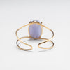 Blue lace agate cuff bracelet