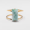 Larimar rectangle cuff bracelet