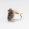 Smoky quartz cluster cuff bracelet