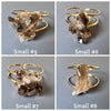 Smoky quartz cluster cuff bracelet