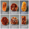 Druzy citrine crystal cluster statement ring