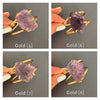Raw amethyst cuff bracelet