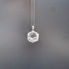 Small crystal hexagon pendant