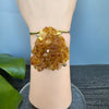 Druzy citrine cuff bracelet