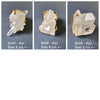 Druzy crystal quartz cluster cuff ring