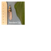 Pink lemurian point pendant