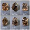 Raw smoky quartz chunky statement ring