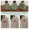 Freeform faceted green quartz ring