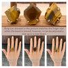 Freeform faceted tiger's eye ring