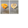 Golden healer faceted heart ring