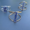 Blue kyanite cuff bracelet