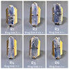 Raw blue kyanite crystal cuff ring