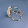 Inclusion quartz cuff bracelet
