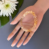 Shaded citrine onion drops bracelet