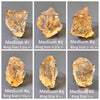Raw citrine crystal ring